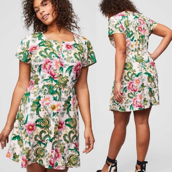 LOFT Dresses & Skirts - Loft Camellia Gardens Shirtdress